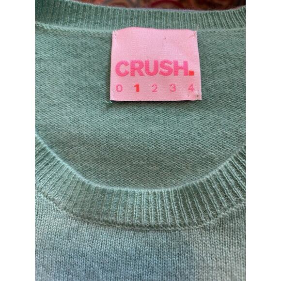 Crush Cashmere Womens Ombré Lucca Tank Sweater Pastel Green Blue European Size 1 - Picture 4 of 7